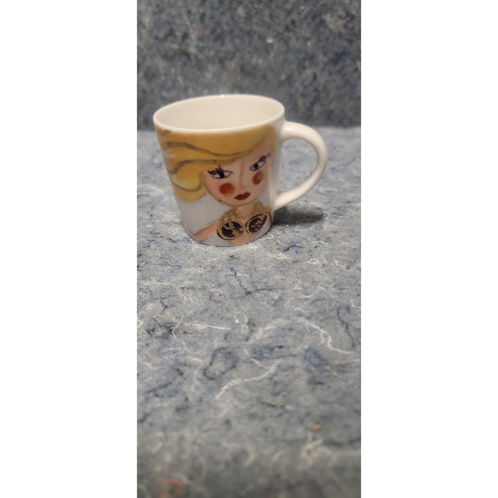 Starbucks 2015 3 oz Demitasse Espresso Cup Full Color Mermaid Siren Design